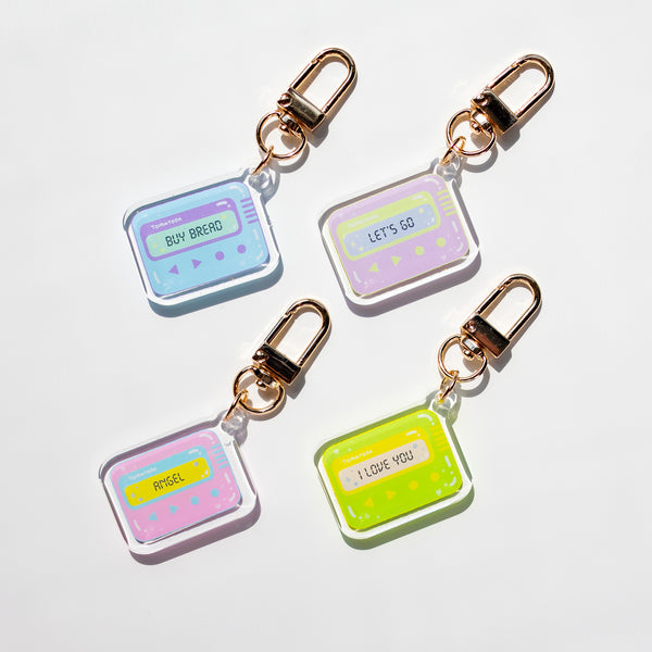 Korean Pager Code Acrylic Keychains